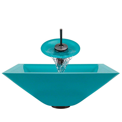 P306 Turquoise-ABR Bathroom Waterfall Faucet Ens