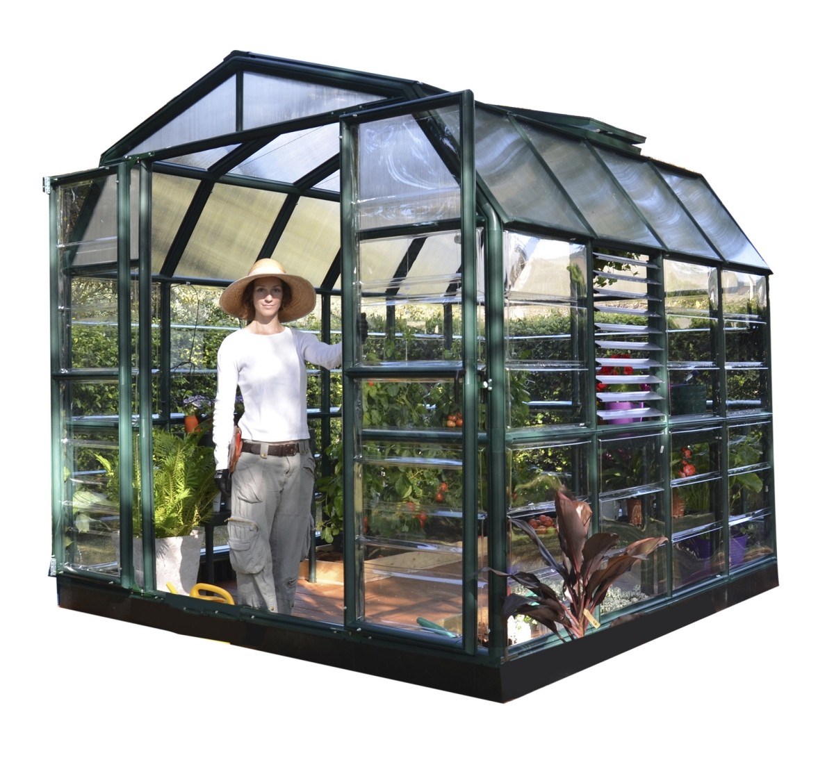 Palram - Canopia Prestige 8' x 8' Greenhouse - Clear