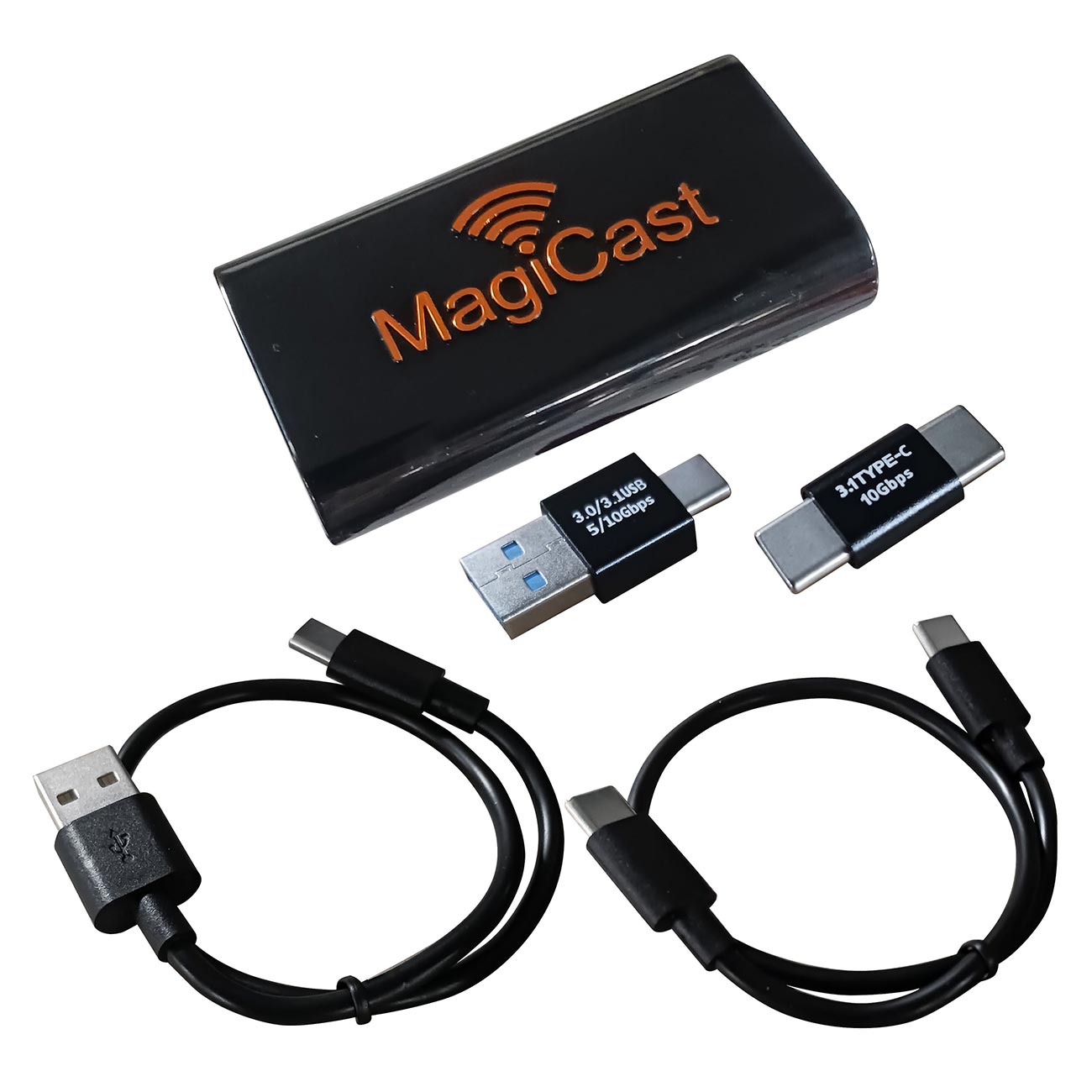 Power Acoustik MagiCast USB Interface - Apple CarPlay/Android Auto Wired to Wireless