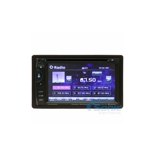 POWER ACOUSTIK - PH620SXMB DOUBLE DIN IN-DASH DVD/CD/AM/FM/DIGITAL MEDIA BLUETOOTH CAR STEREO w/6.2" LCD TOUCH SCREEN & SIRIUS X