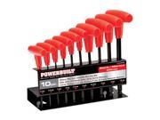 10 PIECE METRIC THANDLE HEX KEY WRENCH SET