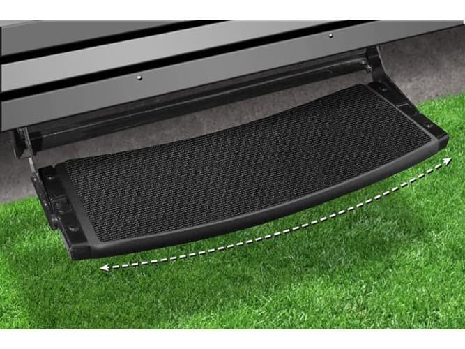 Outrigger Radius RV Step Rug (22In Wide) - Black Onyx