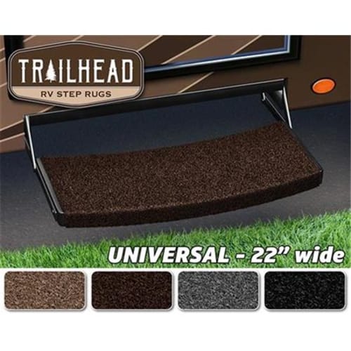 Trailhead Universal RV Step Rug 22 In. Wide - Grizzly Brown