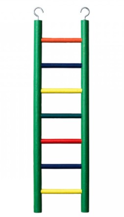 Prevue Hendryx 7-rung Wood Bird Ladder - Multi-color