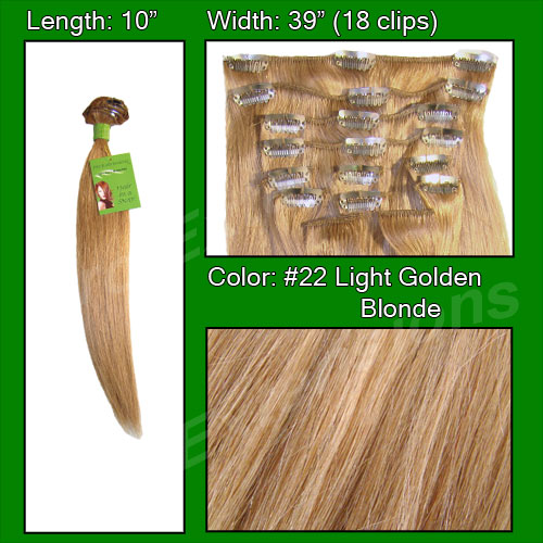 #22 Medium Blonde - 10 inch