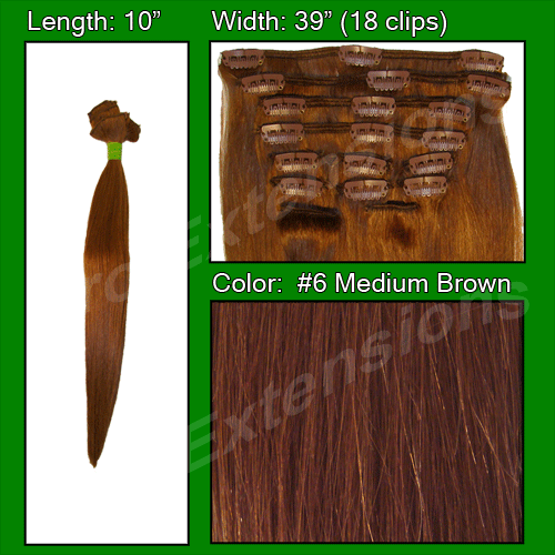 #6 Medium Brown - 10 inch
