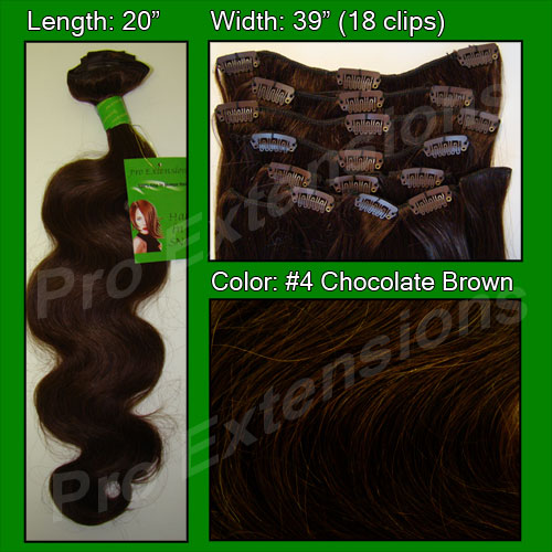 #4 Chocolate Brown - 20 inch Body Wave