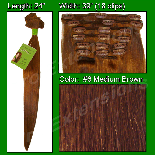 #6 Medium Brown - 24 inch