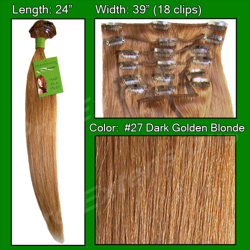 #27 Dark Golden Blonde - 24 inch REMI