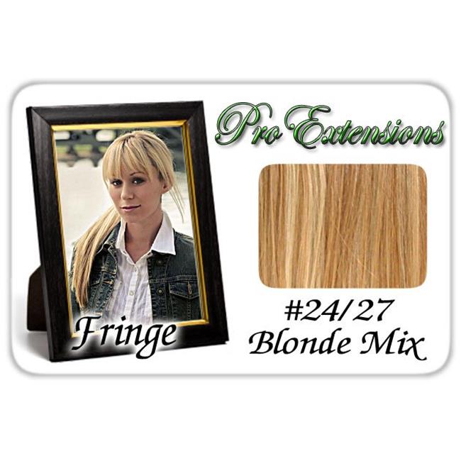 #24/27 Blonde Mix Pro Fringe Clip In Bangs