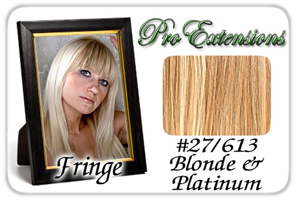 #27/613 Dark Blonde w/ Platinum Pro Fringe Clip In Bangs