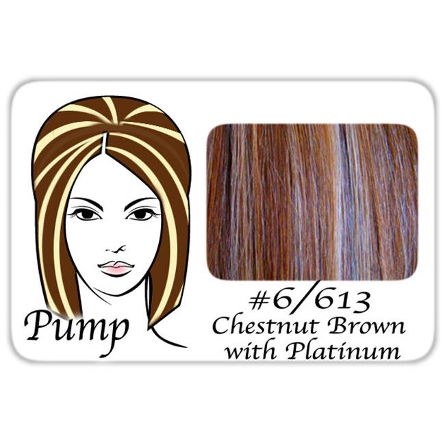 #6/613 Chestnut Brown w/ Platinum Pro Pump - Tease With Ease