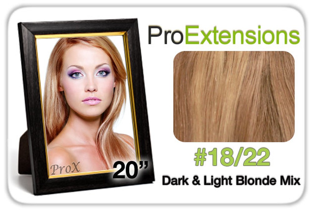 Pro Fusion 20", #18/22 Dark Blonde w/Light Blonde Highlights