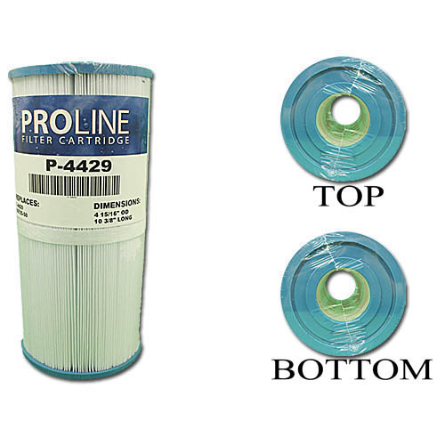 Filter Cartridge, Proline, Diameter: 4-15/16", Length: 10-3/8", Top: 2-1/8" Open, Bottom: 2-1/8" Open, 30 sq ft