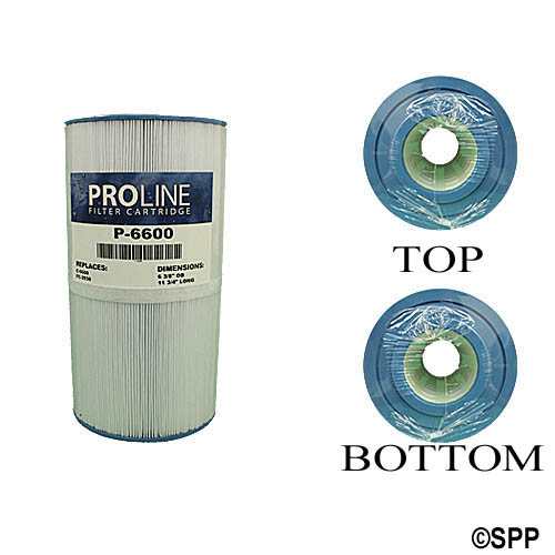 Filter Cartridge, Proline, Diameter: 6-3/8", Length: 11-7/8", Top: 3" Open, Bottom: 3" Open, 45 sq ft