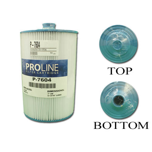 Filter Cartridge, Proline, Diameter: 7", Length: 9-13/16", Top: Handle, Bottom: Cone Adapter, 25 sq ft