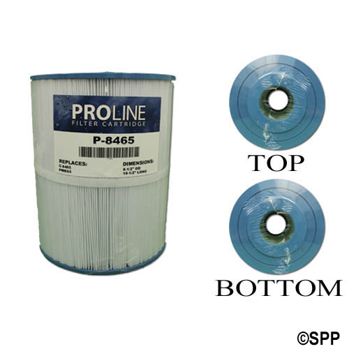Filter Cartridge, Proline, Diameter: 8-1/2", Length: 10-1/2", Top: 3" Open, Bottom: 3" Open, 65 sq ft