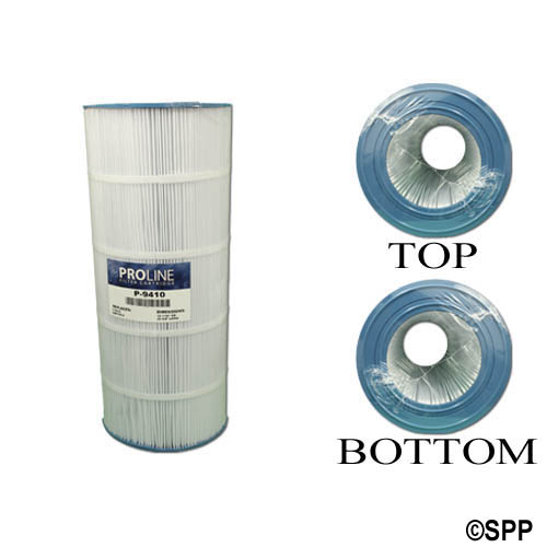 Filter Cartridge, Proline, Diameter: 10-1/16", Length: 23-5/8", Top: 6" Open, Bottom: 6" Open, 100 sq ft