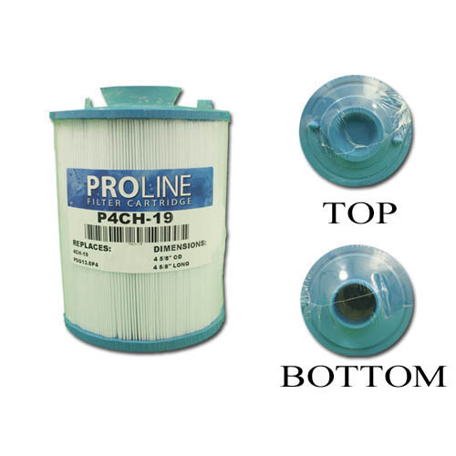 Filter Cartridge, Proline, Diameter: 4-5/8", Length: 4-5/8", Top: Handle, Bottom: 1-1/2" MPT, 13 sq ft