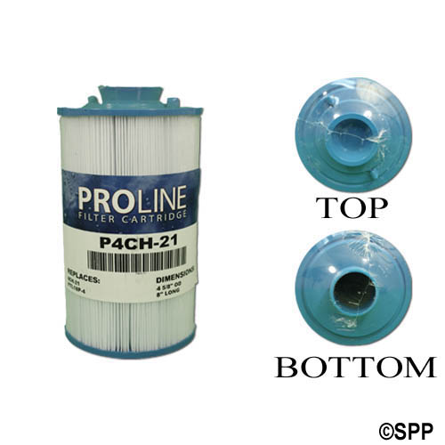 Filter Cartridge, Proline, Diameter: 4-5/8", Length: 8", Top: Handle, Bottom: 1-1/2" MPT, 19 sq ft