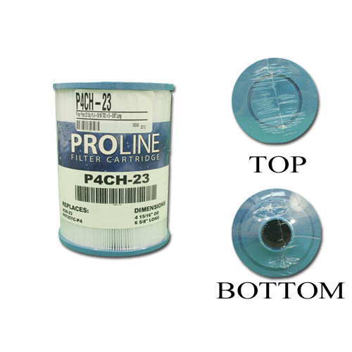 Filter Cartridge, Proline, Diameter: 4-15/16", Length: 6-5/8", Top: Closed, Bottom: 1-1/2" MPT, 25 sq ft