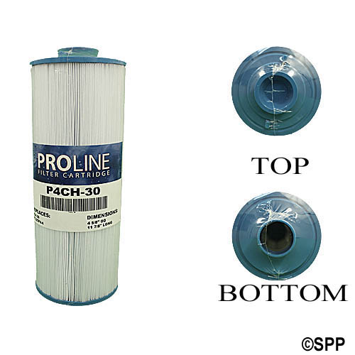 Filter Cartridge, Proline, Diameter: 4-5/8", Length: 11-7/8", Top: Handle, Bottom: 1-1/2" MPT, 30 sq ft