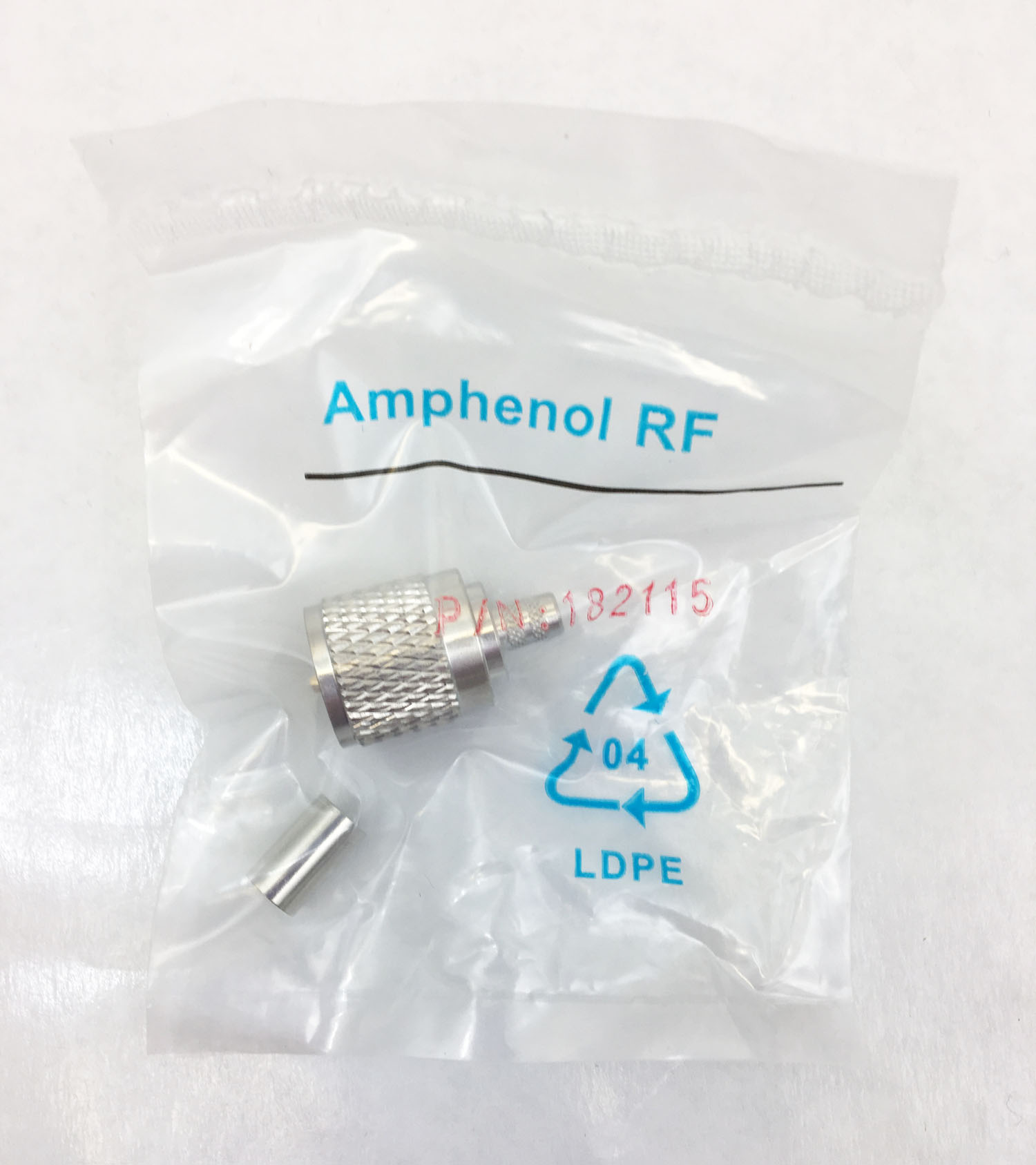PL259C-8XA Amphenol Rf Pl259 Crimp On Connector For Rg8X & Rg59U Coax Cable