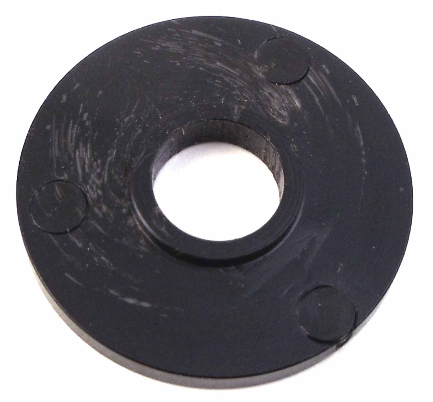 Large Black Plastic Washer W/ 1/2" Center Hole