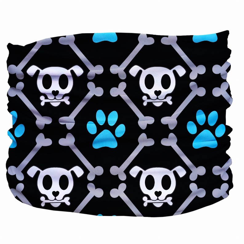 Bone Dogger Pup Scruff - XL Black,Grey,Blue