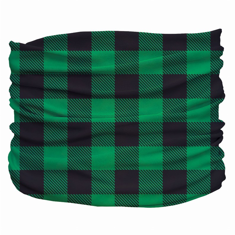 Buffalo Plaid Pup Scruff - Tiny Green