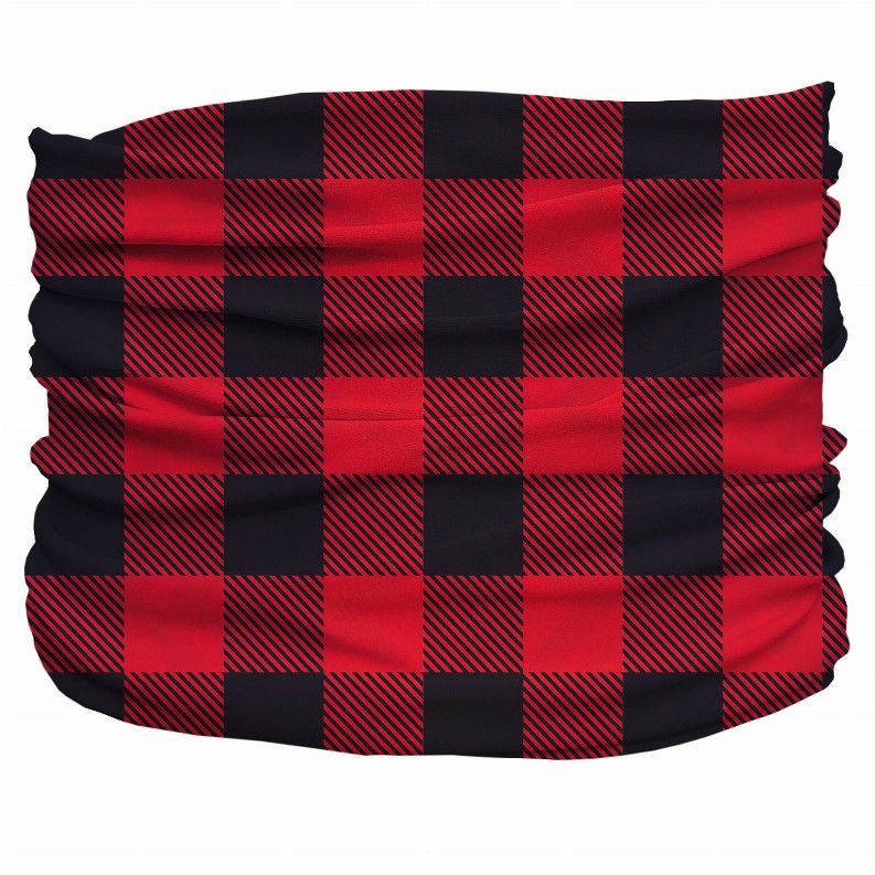 Buffalo Plaid Pup Scruff - Tiny Red,Black