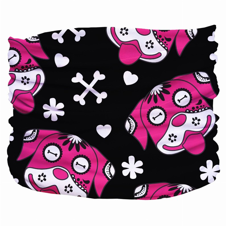 Day of the Dog Pup Scruff - Teeny Black,Pink,White
