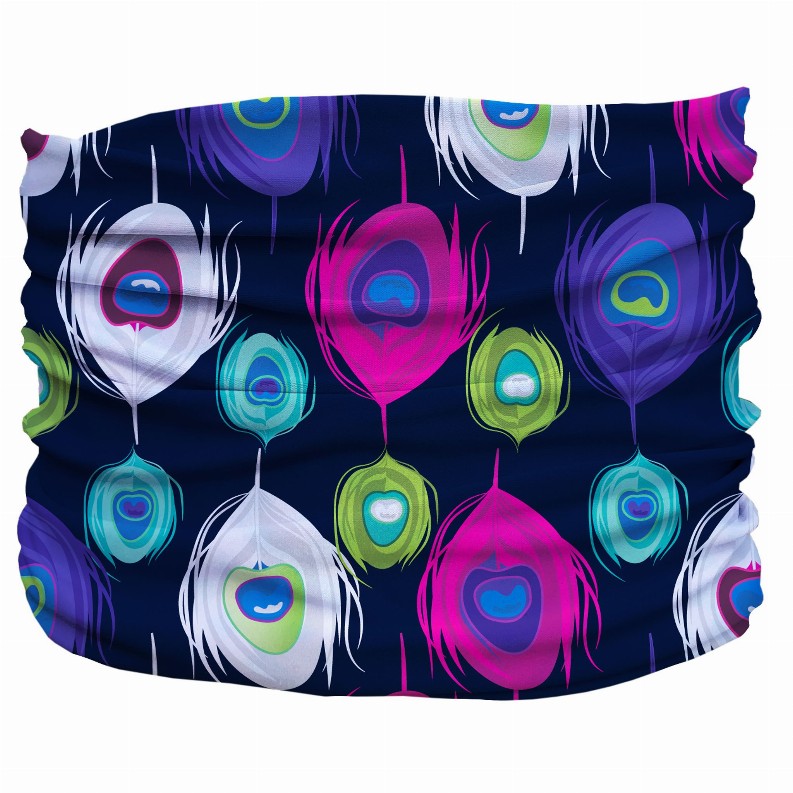 Peacock Splash Pup Scruff - Large Multi