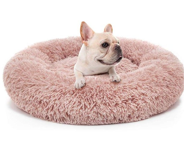 Donut Dog Bed Small Beige