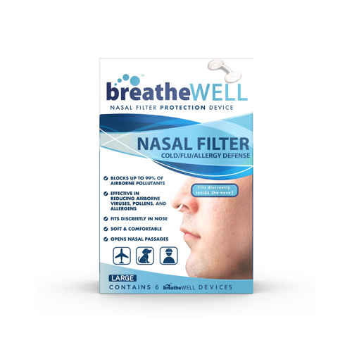 Sleepwell breatheWELL Nasal Filters 6Ct - Large