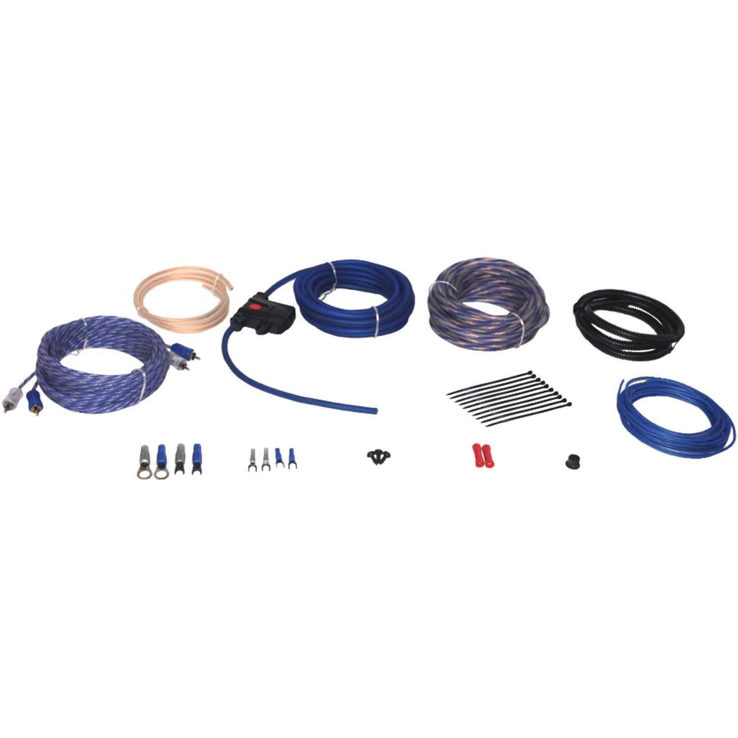 Qfx AKIT8 1300 Watt Complete Amplifier Hookup Kit Includes