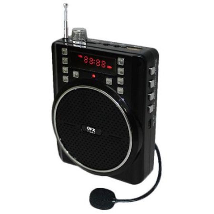 Qfx BT90BLACK Portable Pa System With Bluetooth Rechargeable