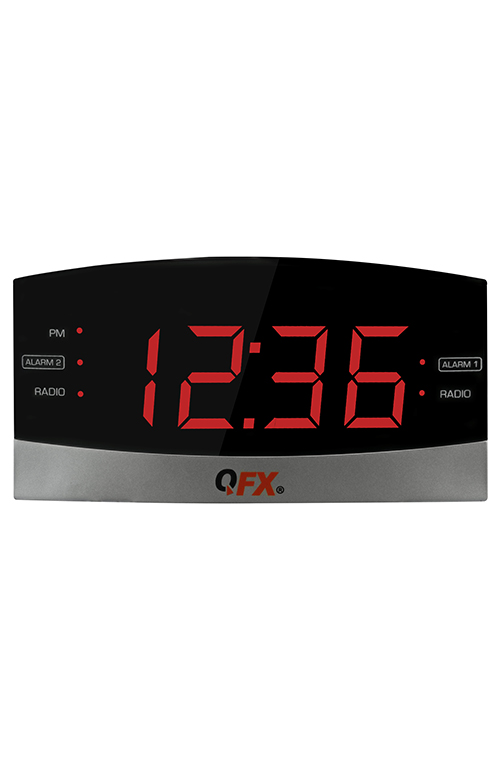 Qfx Cr36 Am/Fm Clock Radio With 1.8 Inch LED Display
