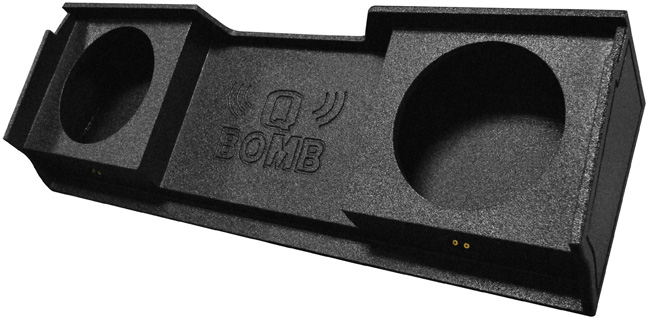 QPower "QBOMB" Chevy/GMC Extended Cab '99-'06 Dual 10" Empty Woofer Box