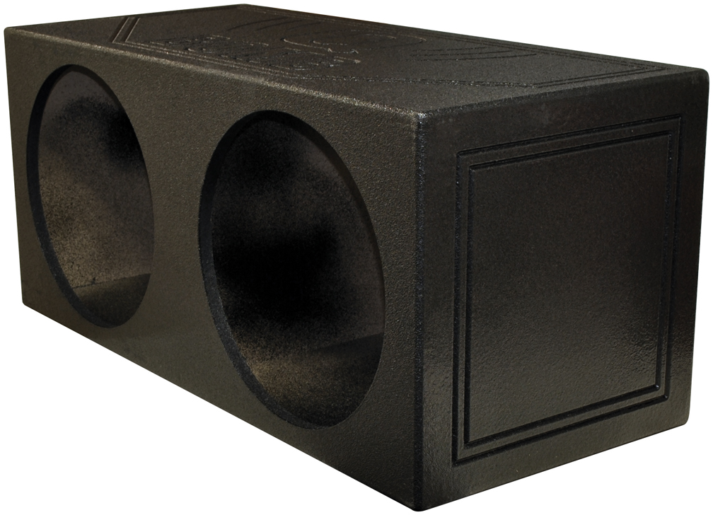 Qpower Dual 15" Sealed Woofer Enclosure withh Bed Liner Spray