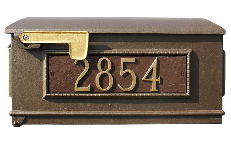 Lewiston Mailbox Only (Bronze) with 3 Address Plates