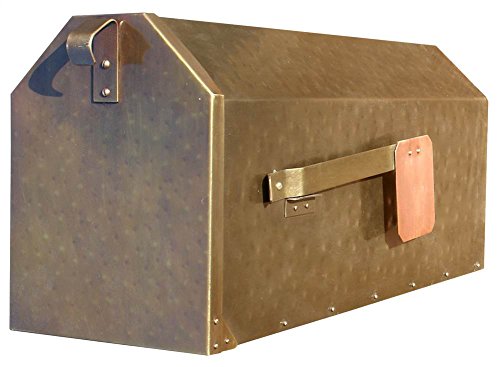 Provincial Collection Brass Mailboxes (rural) in Antique Hammered Brass