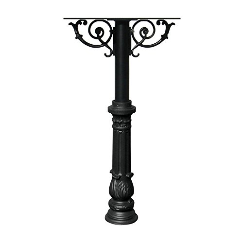 The Hanford Triple Mailbox System With Scroll Supports, Decorative Ornate Base