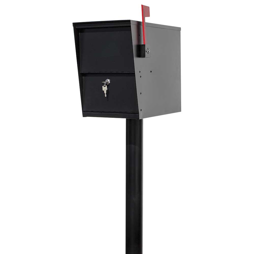 LetterSentry Locking Mailbox with Mounting Post