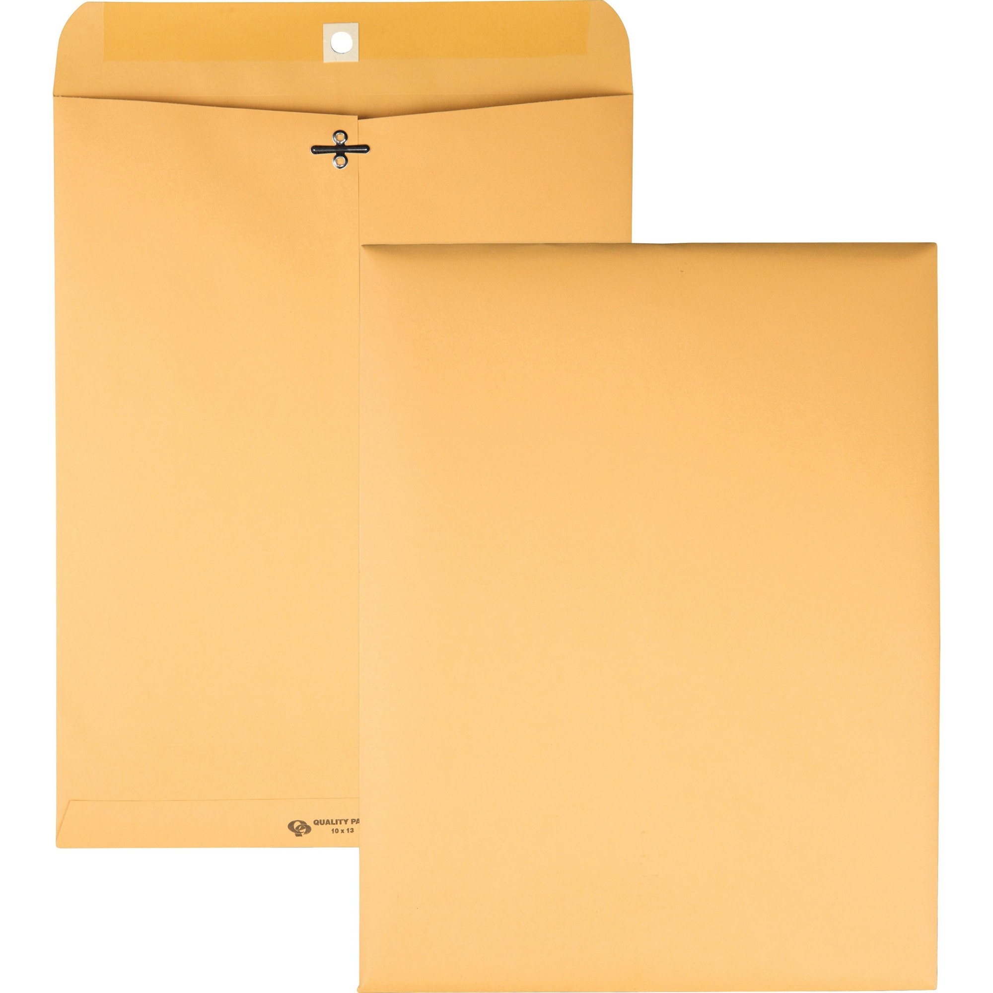 Quality Park Extra Heavy-duty Kraft Clasp Envelopes - Clasp - #97 - 10" Width x 13" Length - 32 lb - Gummed - Kraft - 100 / Box 