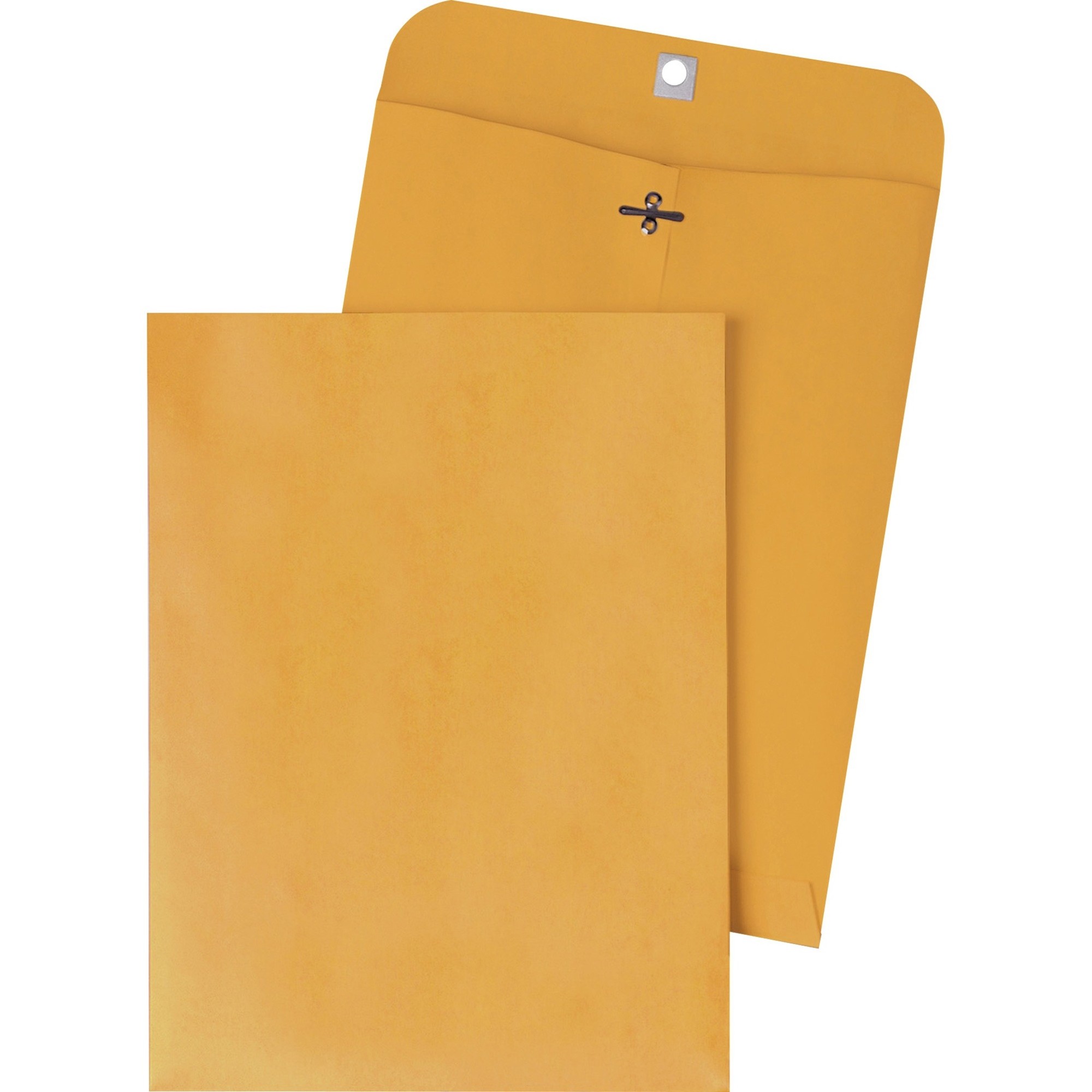 Quality Park Gummed Kraft Clasp Envelopes - Clasp - #94 - 9 1/4" Width x 14 1/4" Length - 28 lb - Gummed - Kraft - 100 / Box - K