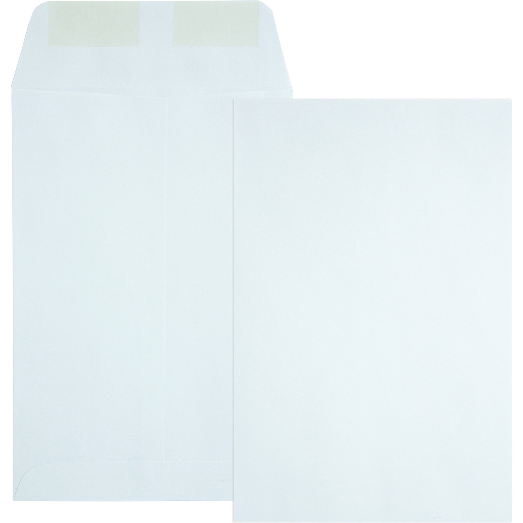 Quality Park Plain Catalog Envelopes - Catalog - 6" Width x 9" Length - 24 lb - Gummed - Wove - 500 / Box - White