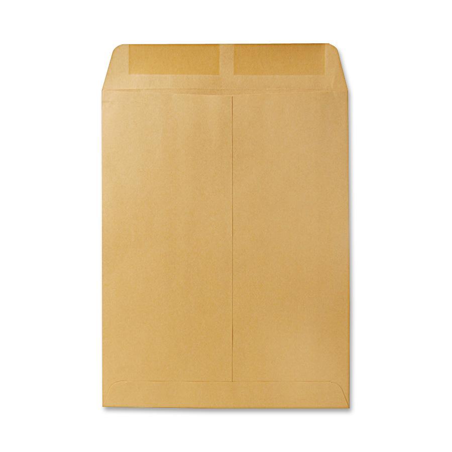 Quality Park Kraft Catalog Envelopes - Catalog - #13 1/2 - 10" Width x 13" Length - 28 lb - Gummed - Kraft - 100 / Box - Kraft