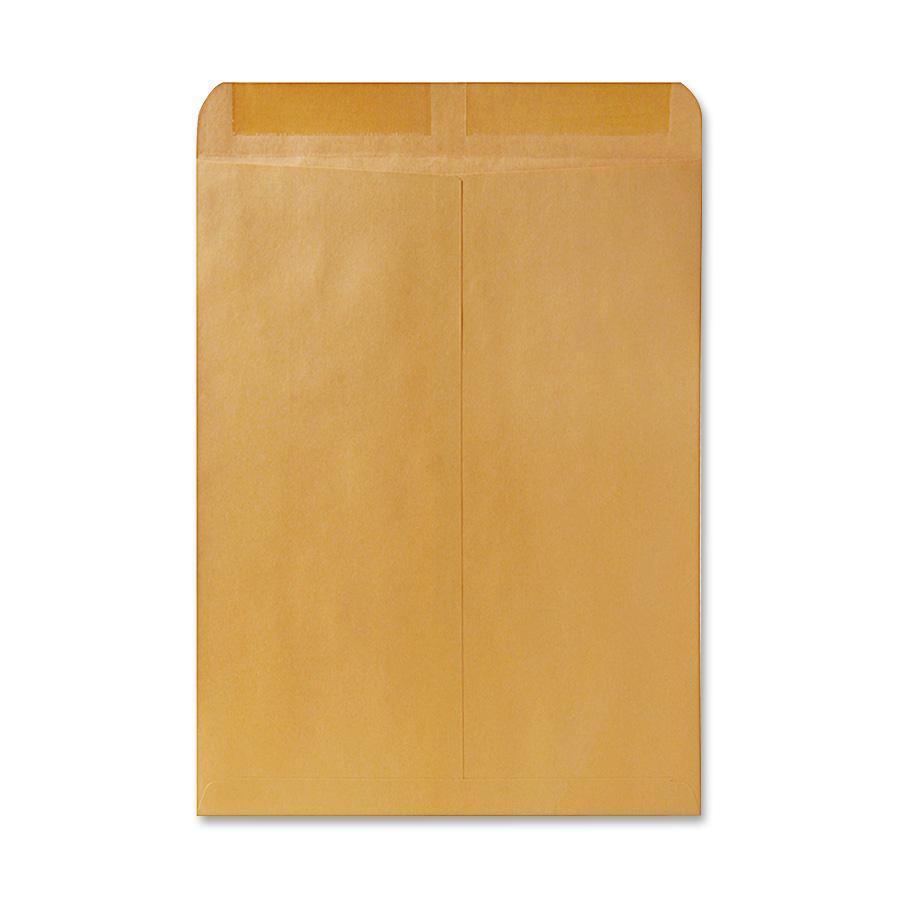 Quality Park Kraft Catalog Envelopes - Catalog - #15 1/2 - 12" Width x 15 1/2" Length - 28 lb - Gummed - Kraft - 250 / Box - Kra