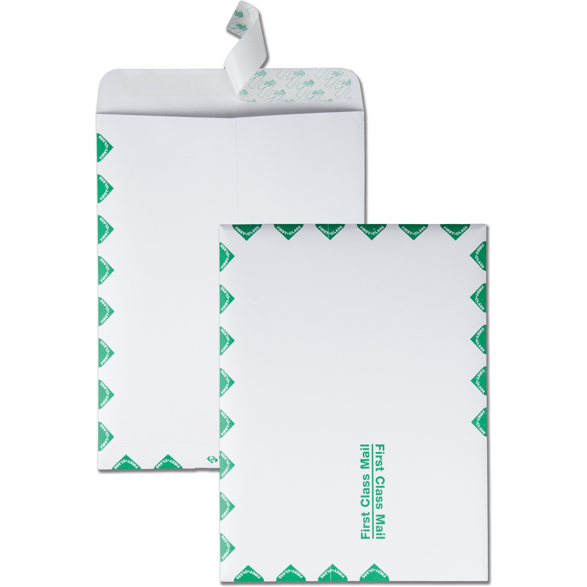 Quality Park First-Class Catalog Envelopes - Catalog - 9" Width x 12" Length - 28 lb - Peel & Seal - 100 / Box - White